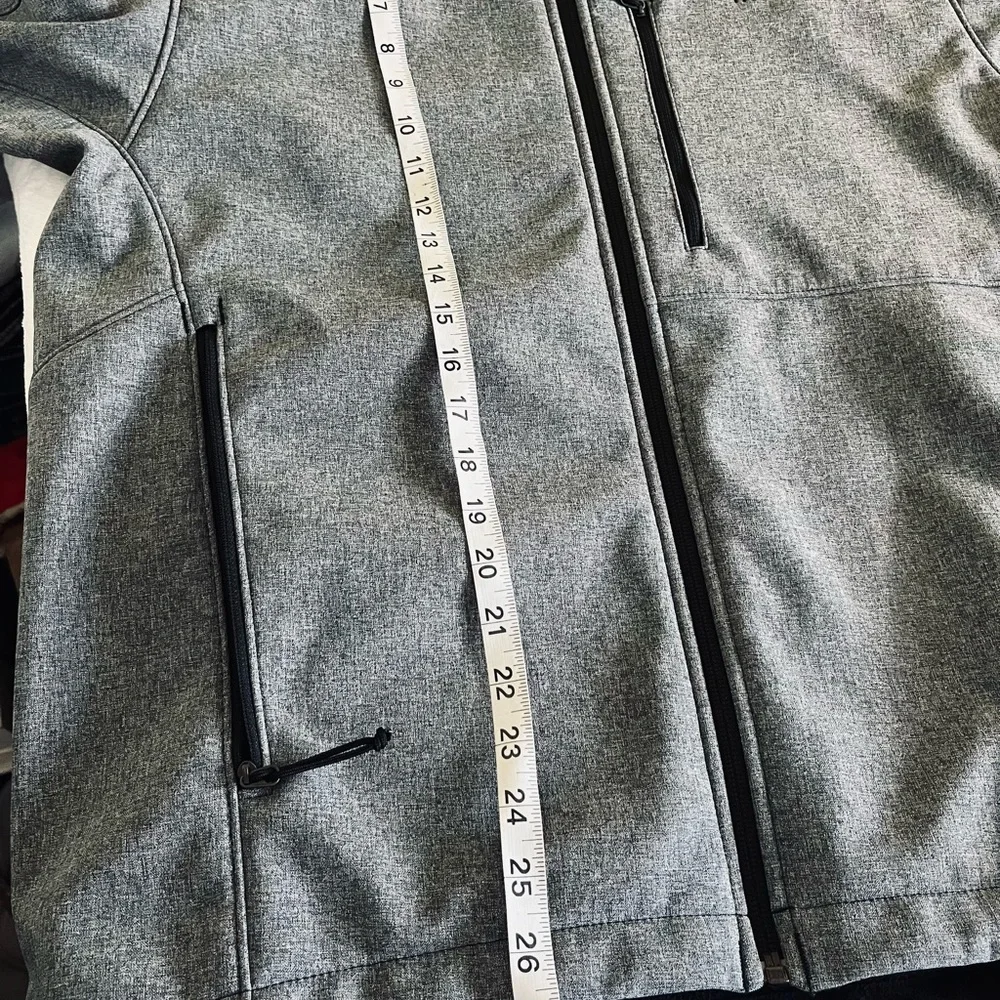 The North Face Men's Gray‎ Jacket Full Zip Pockets Sz M
